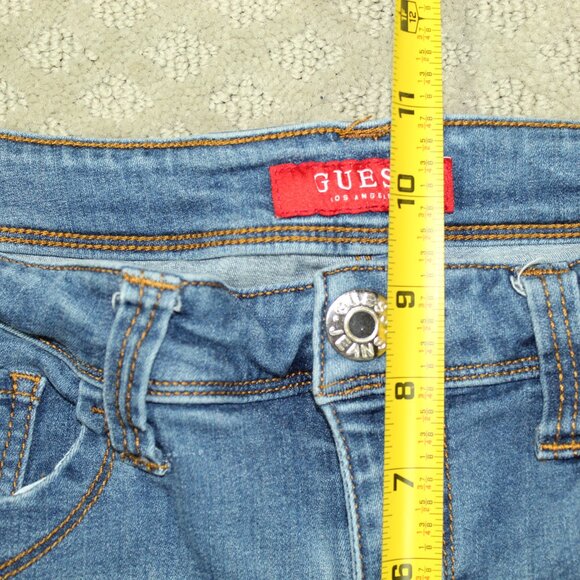 GUESS Blue Jeans Sz 30 Beyla Curvy Skinny Mid-Rise Blue Stretch Medium Wash - Picture 4 of 7